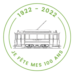 Logo 100 ans M70 vert fond transparent
