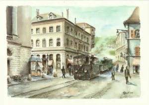 Tram à vapeur