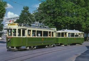 Motrice 145 et remorque ligne 9, Berne
